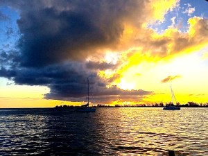 Taken from our boat moored at Anegada Island, an island which never exceeds 28 feet above sea level.