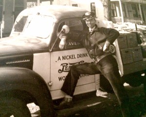 Dad loved driving his Pepsi truck.